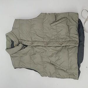 Cabelas premier goose down puffer vest large green